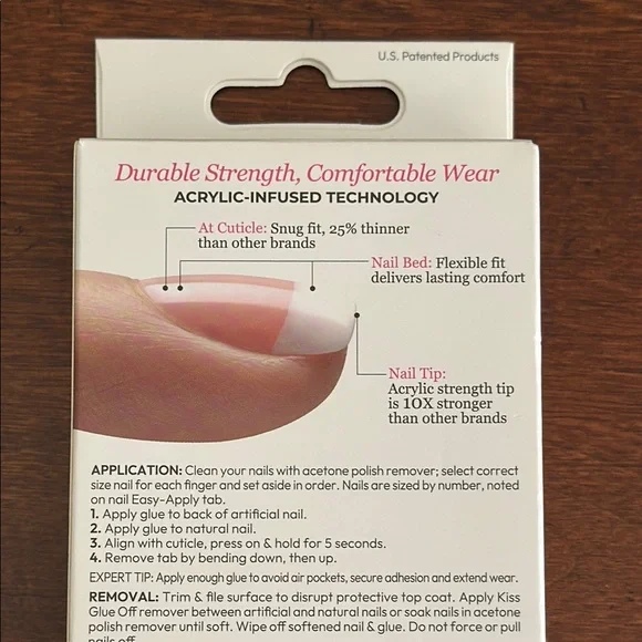 Kiss Women's Acrylic French Manicure Set NWT - Picture 7 of 11